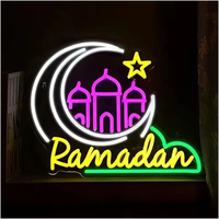 Enseigne néon personnalisée sans MOQ avec impression UV, enseigne néon LED personnalisée pour Noël, Halloween, Ramadan, livraison directe, décorations lumineuses LED néon