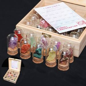 Caja de Muestras de Piedras Naturales en Bruto, Jade, Ágata, Roca, Set de Regalo Educativo para Niños sobre Ciencia y Popularización Científica - Product Image 4