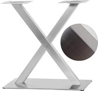Base de table en métal massif moderne de haute qualité avec revêtement thermolaqué pour fabricants de meubles