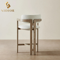 Taburete de Bar de Alta Calidad, Estilo Nórdico Contemporáneo, para Villa, Hotel, Restaurante, Apartamento