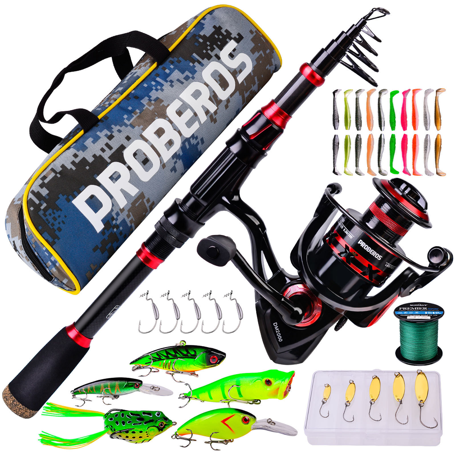 best fishing lures for freshwater Aorace 20pcs Kit Mixed Including Minnow Popper Crank and Plastic Soft Lures Frog Lures Saltwater Trout Bass Salmon Fishing : Sports & Outdoors decoy treble hook SH-123C - Elec-Tra-Mate Color:Puddlewalker