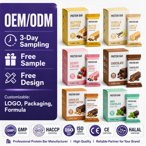 Barre protéinée au lactosérum à faible teneur en calories, ingrédients sains, qualité supérieure, pour la beauté et la récupération musculaire, supplément à base de plantes, fabrication OEM/ODM - Product Image 1