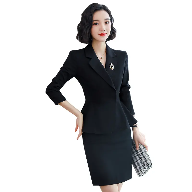 New Designs fashion women's suits & tuxedo casual summer short sleeve workwear formal ladies pencil career dresses