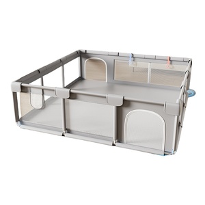 New Luxury Foldable <b>Indoor</b> Safety Fabric Fence Playpen with <b>Slide</b> and Swing for Babies 6 Months-3 Years Modern Baby Furniture - Product Image 2