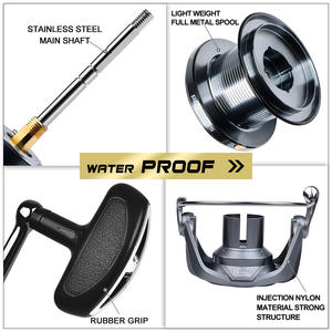 Moulinet de pêche à culbuteur <span class=keywords><strong>en</strong></span> métal ultra fort 4.8:1 5 + 1BB Max Drag 18KG Moulinet de pêche <span class=keywords><strong>en</strong></span> eau salée super fort - Product Image 5