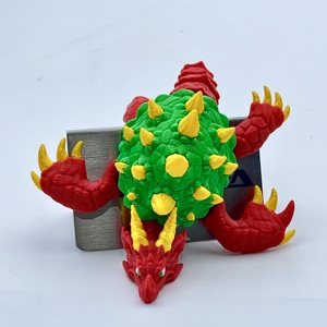 Ciondolo Tartaruga Drago Stampato in <span class=keywords><strong>3D</strong></span> Meetcera, Giocattolo Antistress Articolato, Oggetto Decorativo Personalizzabile - Product Image 4