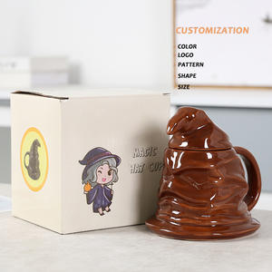 Taza de Cerámica Creativa con Forma de Sombrero Mágico, Taza de Cerámica con Forma de Sombrero de Mago, Divertida Taza de Café de Cerámica <span class=keywords><strong>3D</strong></span> con Forma de Caca - Product Image 1
