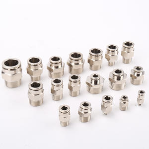 Connecteur pneumatique à connexion rapide PC8-02 tout en cuivre, haute température, haute pression, résistant à la corrosion, nickelé - Product Image 5