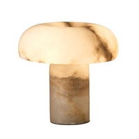 Lampe de chevet en marbre de style nordique, design moderne et luxueux, texture naturelle en albâtre, lampe de bureau décorative haut de gamme pour villa