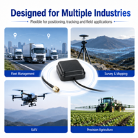 Antenne active GNSS RTK double fréquence GPS L1 L5 BDS avec connectivité SMA et protection IP67 pour équipement de topographie