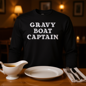Maglietta promozionale a maniche lunghe Gravy Boat Captain - Product Image 3