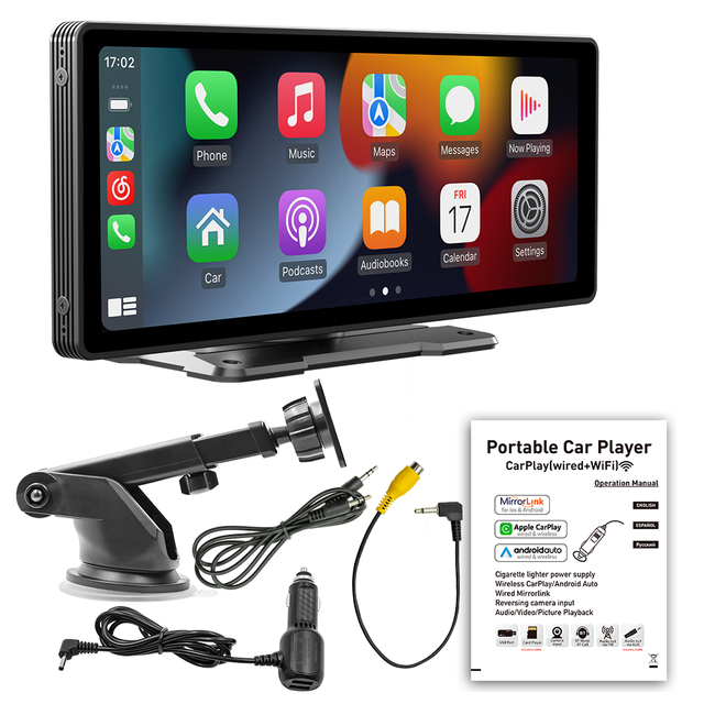 Universal Wireless Carplay 10.26 Inch Carplay Screen Android Auto Android Carplay Portable Car Display Car Radio Player