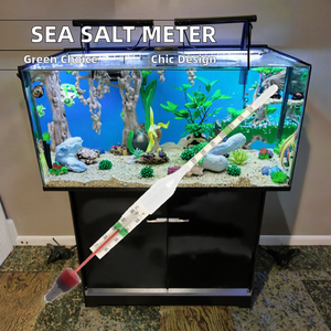 Modernes Umweltfreundliches Glasstab-Hydrometer Konzentrationsmessgerät Salinitätsmesser 200mL Aquarium Fischbecken Meerwasser Salzwasser-Messgerät - Product Image 2