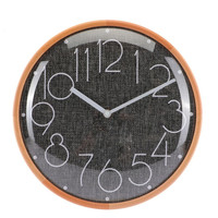 Jam dinding kreatif, dekorasi rumah Modern jam goni wajah kayu