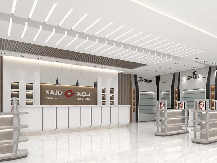 Wood Perfume Furniture Design Cosmetic Display Custom Perfume