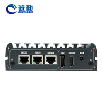 Mini PC Nano J1900 J1800 E3845 con 2 Puertos Ethernet Intel I226 Quad Core 1*DDR3 8GB RS232 Industrial Sin Ventilador Thin Client