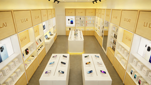 Vitrine de téléphone portable avec tiroir, écran LED, vitrine ronde, comptoir d'exposition pour magasin de téléphones portables - Product Image 2