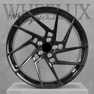ล้อแม็กซ์รถยนต์แบบฟอร์จ ขอบหลายก้าน 5x112 5x114.3 สีดำหน้าเจียร สำหรับรถเบนซ์ - Product Image 1