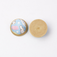 1Pc Coussin à épingles Base en bois Coussin à épingles rond pour coudre les porte-aiguilles DIY Crafts