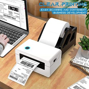 Rollos de etiquetas de envío de código de barras térmicas directas en blanco, impresión de alta claridad, pegatinas autoadhesivas para envíos postales de pequeñas empresas - Product Image 2