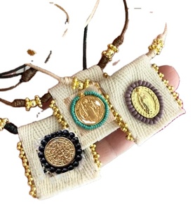 Collar escapularios San <span class=keywords><strong>benido</strong></span> Jesus hecho a mano para mujer - Product Image 2