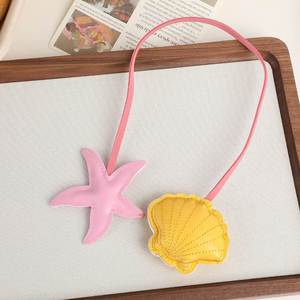 Colorful Scallop Starfish Keychain Charm Diy Women's Bag Accessories Handbag Hanging <b>Backpack</b> Car Pendant - Product Image 4