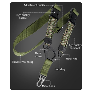 Sivi ngoài trời chiến đấu điều chỉnh dây đeo Chiều dài đa mục đích duy nhất điểm chiến thuật Sling - Product Image 2