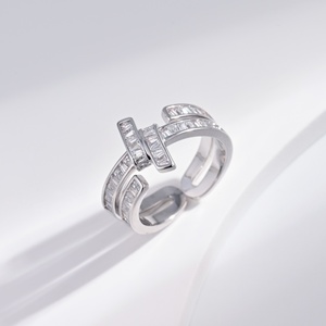 custom plata 925 sterling <b>silver</b> Flower gemstone <b>ring</b> Engagement wedding Princess Cut chunky <b>adjustable</b> zircon <b>rings</b> for women - Product Image 2