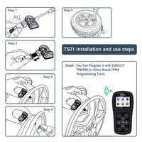 Couverture des véhicules cghuki TS01 capteur de pneus Tpms de voiture système universel de surveillance de la pression des pneus B/M/W 98%