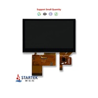 Panel LCD TFT IPS suhu lebar kecerahan tinggi antarmuka MCU 4.3 inci 480x272 NV3041A-01