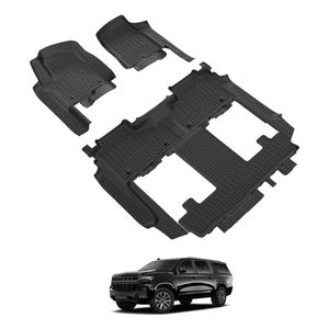 5d TXR venta al por mayor accesorios de <span class=keywords><strong>Interior</strong></span> de coche OEM TPE materia prima AUTO Color negro alfombrillas para Chevrolet Suburban LWB <span class=keywords><strong>2021</strong></span>- - Product Image 3