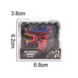 Nouveauté 2026 : Ensemble de 6 bagues tête de dragon en plastique souple, styles variés, pour enfants, jeu d'imitation, cadeau d'anniversaire - Product Image 3