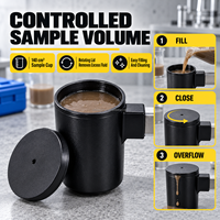 Densimètre portable pour boues de forage, instrument de laboratoire pour l'analyse des suspensions avec godet d'échantillonnage de 140 cm³