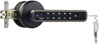 Poignée de porte intelligente avec empreinte digitale, code clé, bouton de porte, serrure de porte à empreinte digitale pour chambre, bureau, appartement, placard avec clés de secours