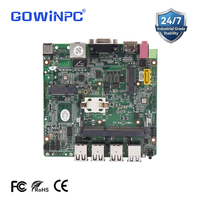 Carte mère industrielle GOWINPC Intel Bay Trail N2840 J1800 J1900 120x120mm DDR3 monocanal SATA SSD HDD Win7/Win10/Linux
