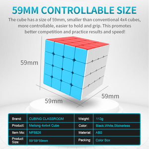 Cubo Mágico 3D DREA 4x4, Rompecabezas Magnético de Velocidad, Cubo Mágico Educativo MOYU Meilong - Product Image 3