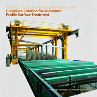 Ligne de production clé en main d'anodisation de l'aluminium pour le traitement de surface des profilés en aluminium