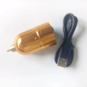 แหล่งจ่ายไฟไร้สายสำหรับเครื่องสัก 1700mAh แบตเตอรี่ลิเธียม ตัวเครื่องอะลูมิเนียมอัลลอยด์ขนาดเล็ก สำหรับช่างสักมืออาชีพ ใช้ในสตูดิโอ - Product Image 1