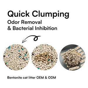 Vente en gros de la meilleure litière pour chat en bentonite super absorbante Litière pour chat en bentonite de sodium agglomérée sans poussière au charbon actif à faible teneur en poussière - Product Image 3