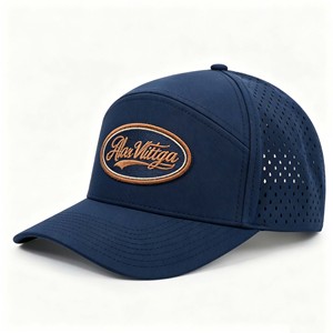 Custom Logo 7-Panel Waterproof Breathable Performance Outdoor Cycling Sport Cap Plaid Adjustable Fit All-Season Casual Fashion - Product Image 3