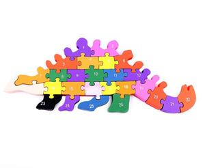 Rompecabezas 3D de madera animal dinosaurio rompecabezas juguetes niños preshcool Educación Niños rompecabezas alfabeto Letra a juego animal rompecabezas - Product Image 1