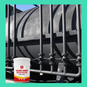 Revestimiento industrial blanco bajo VOC <span class=keywords><strong>caucho</strong></span> de silicona líquida techo impermeable <span class=keywords><strong>pintura</strong></span> resistente a la intemperie - Product Image 2