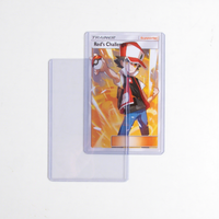 Vente en gros de porte-cartes de collection minimalistes en plastique rigide 3x5, imprimés en sérigraphie, pour la protection de grandes photos et cartes sportives