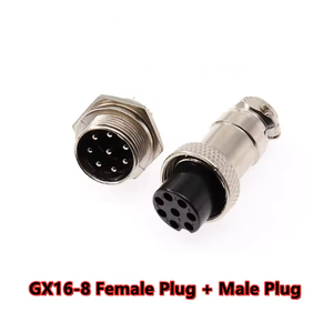 Gx16 đường kính 16mm tròn hàng không cắm nam nữ 2pin 3pin 4pin 5pin 6pin 7pin 8Pin 9pin 10pin Cáp nối ổ cắm - Product Image 2