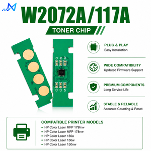 Chip per Cartuccia <span class=keywords><strong>Toner</strong></span> W2072A <span class=keywords><strong>117A</strong></span> per <span class=keywords><strong>HP</strong></span> Color Laser MFP 179fnw 178nw 150a 150w 150nw - Product Image 1