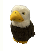 Peluche d'aigle réaliste personnalisée avec logo OEM ODM, animaux sauvages personnalisés