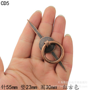 Honggu Round Ring Handle 23x30mm Iron Drawer Furniture Handle Traditional Style Durable - Product Image 3