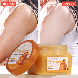 Exfoliante Corporal de Sal Marina con Frutas y Plantas, Aguacate, Sandía y Aloe Vera para Suavizar Cutículas, Blanquear la Piel y Exfoliar el Cuerpo - Product Image 3