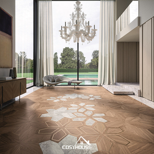Suelo de parquet de lujo estilo Versalles, suelo de madera de roble natural, suelo de madera noble de estilo europeo personalizado para interiores de villas y hoteles. - Product Image 3
