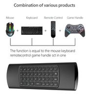 MX3 Backlit Air Mouse Smart Voice Remote Control 2.4G RF Nirkabel Dengan Keyboard untuk H96 MAX Smart Home Android TV Box Controller